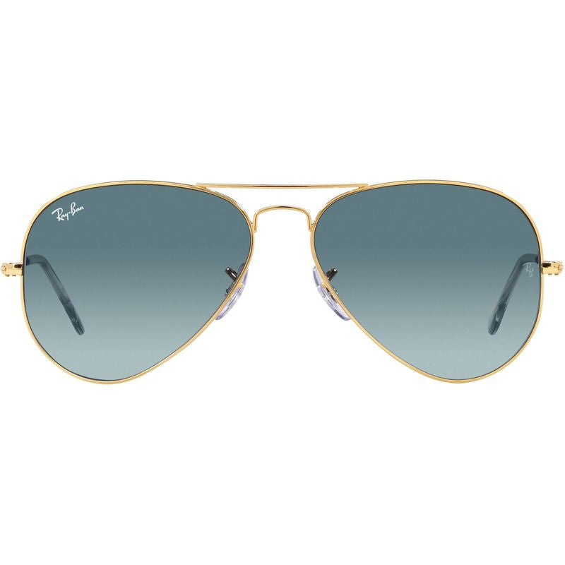 Aviator Classic RB3025, Gold/Blue Gradient Glass Lenses 58 Eye Size