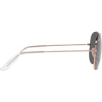 Aviator Classic RB3025, Rose Gold/Dark Grey Glass Lenses 58 Eye Size