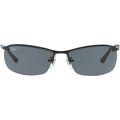 Top Bar RB3183, Black/Grey Polarised Lenses