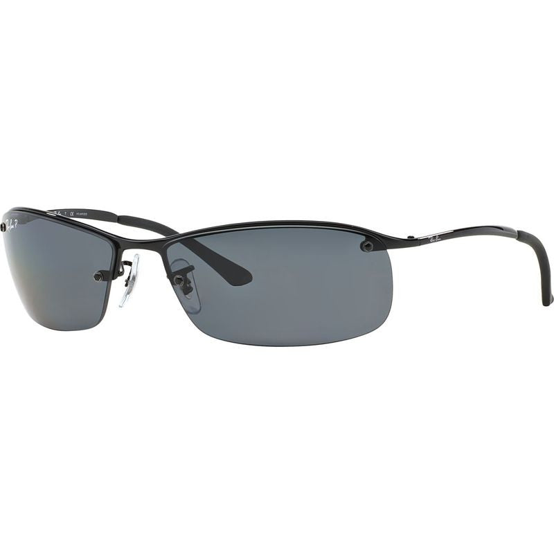 Top Bar RB3183, Black/Grey Polarised Lenses