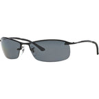 Top Bar RB3183, Black/Grey Polarised Lenses