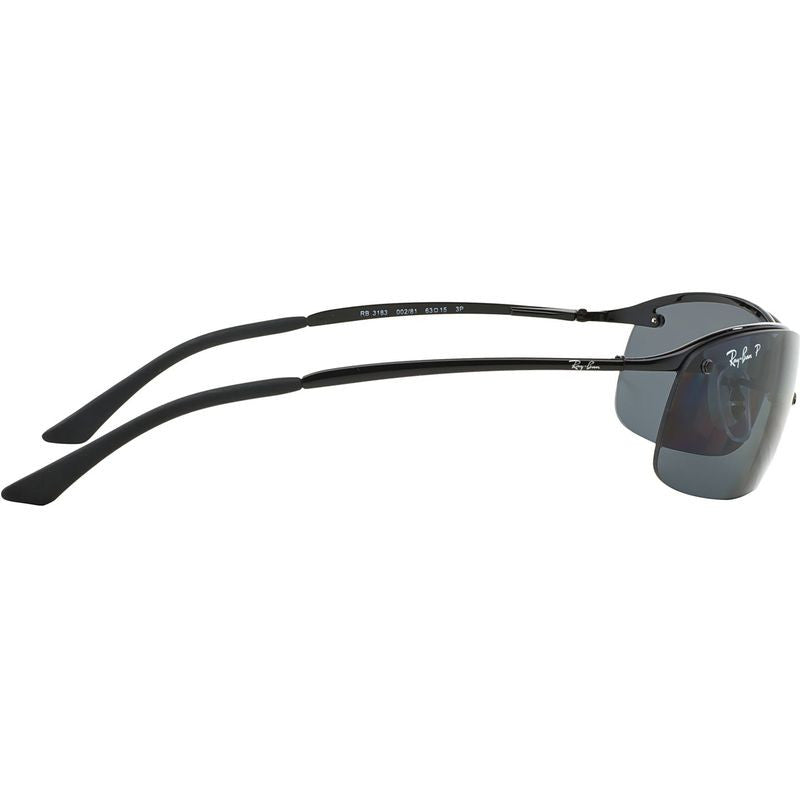 Top Bar RB3183, Black/Grey Polarised Lenses