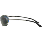 Top Bar RB3183, Gunmetal/Green Polarised Lenses