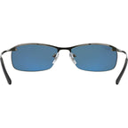 Top Bar RB3183, Gunmetal/Green Polarised Lenses