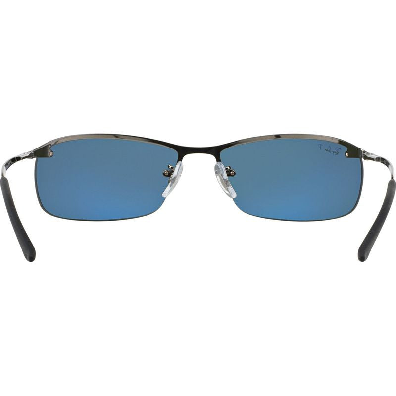 Top Bar RB3183, Gunmetal/Green Polarised Lenses