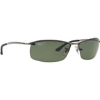 Top Bar RB3183, Gunmetal/Green Polarised Lenses