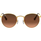 Round Metal RB3447, Light Bronze/Pink Brown Gradient Glass Lenses 50 Eye Size