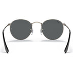Round Metal RB3447, Antique Gunmetal/Dark Grey Glass Lenses 50 Eye Size