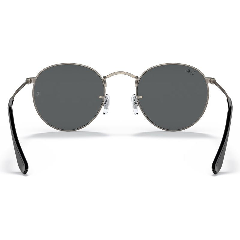 Round Metal RB3447, Antique Gunmetal/Dark Grey Glass Lenses 53 Eye Size