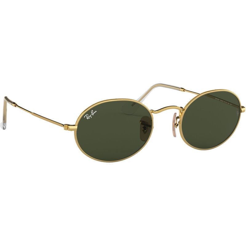 Oval RB3547, Arista/Green Glass Lenses 54 Eye Size