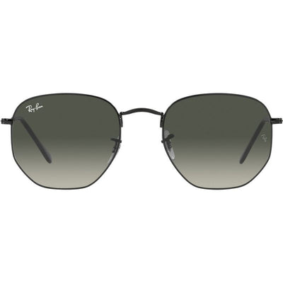 Hexagonal Legend RB3548, Black/Grey Gradient Glass Lenses 54 Eye Size