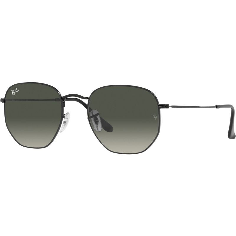 Hexagonal Legend RB3548, Black/Grey Gradient Glass Lenses 54 Eye Size