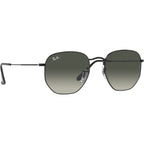 Hexagonal Legend RB3548, Black/Grey Gradient Glass Lenses 54 Eye Size