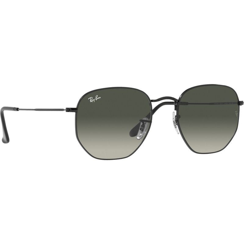 Hexagonal Legend RB3548, Black/Grey Gradient Glass Lenses 54 Eye Size
