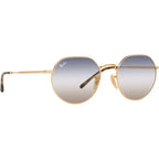 Jack RB3565, Arista/Clear Blue Gradient Glass Lenses 53 Eye Size