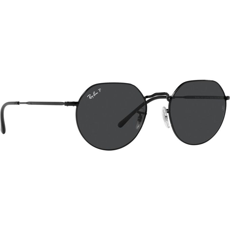 Jack RB3565, Black/Black Polarised Glass Lenses 55 Eye Size