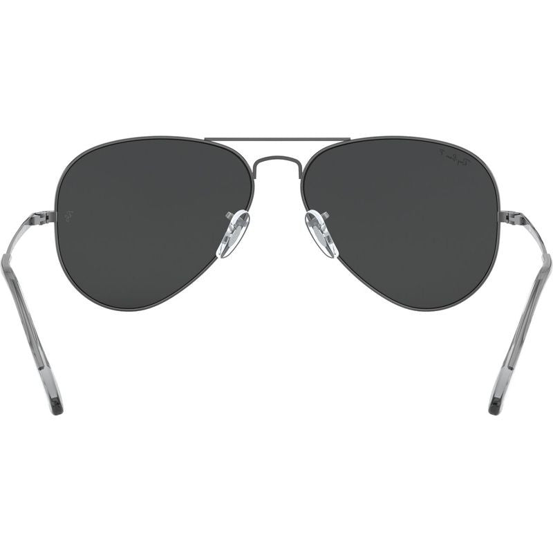 Aviator Metal II RB3689, Gunmetal/Black Polarised Glass Lenses 58 Eye Size