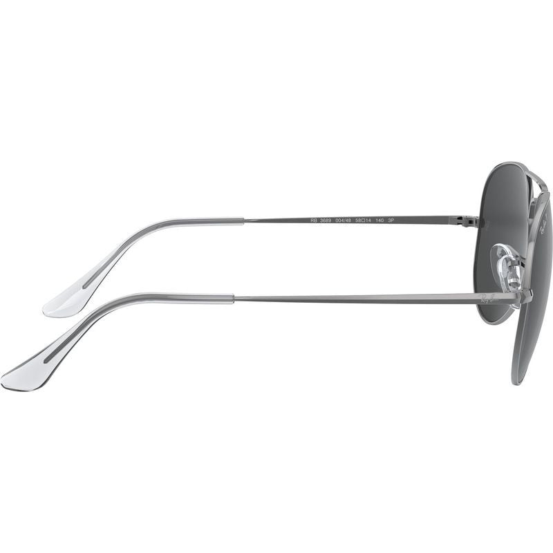 Aviator Metal II RB3689, Gunmetal/Black Polarised Glass Lenses 58 Eye Size