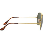 Aviator Metal II RB3689, Gold/Green Glass Lenses 58 Eye Size