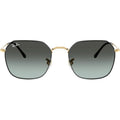 Jim RB3694, Black on Arista/Vintage Blue Black Gradient Glass Lenses 55 Eye Size