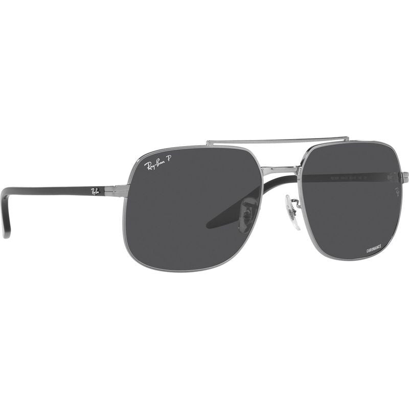 RB3699, Gunmetal/Dark Grey Glass Polarised Lenses