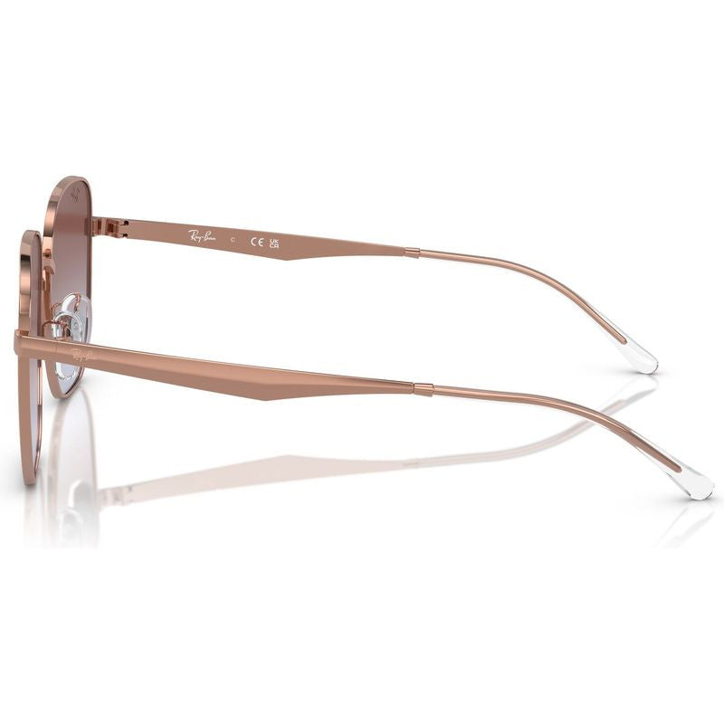 RB3713D, Rose Gold/Violet Gradient Glass Lenses