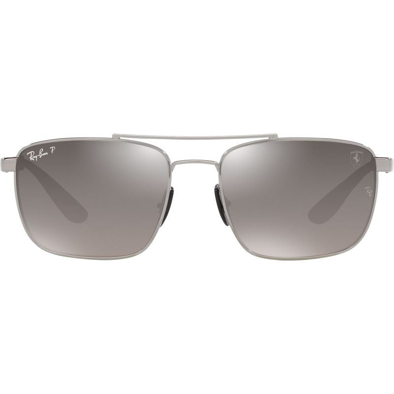 RB3715M, Gunmetal/Silver Mirror Polarised Lenses