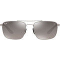 RB3715M, Gunmetal/Silver Mirror Polarised Lenses