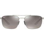 RB3715M, Gunmetal/Silver Mirror Polarised Lenses