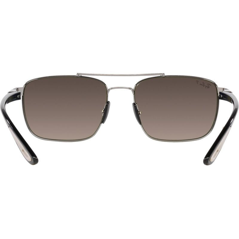 RB3715M, Gunmetal/Silver Mirror Polarised Lenses