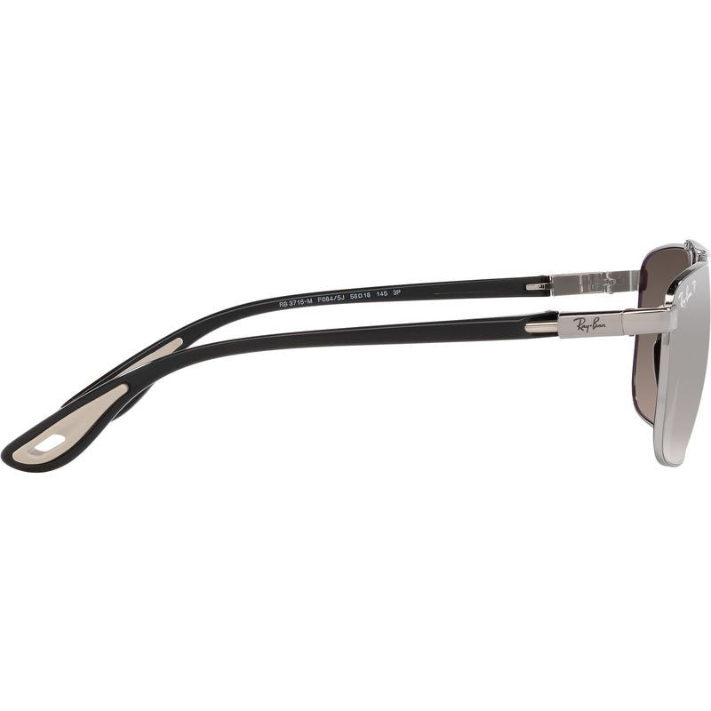 RB3715M, Gunmetal/Silver Mirror Polarised Lenses