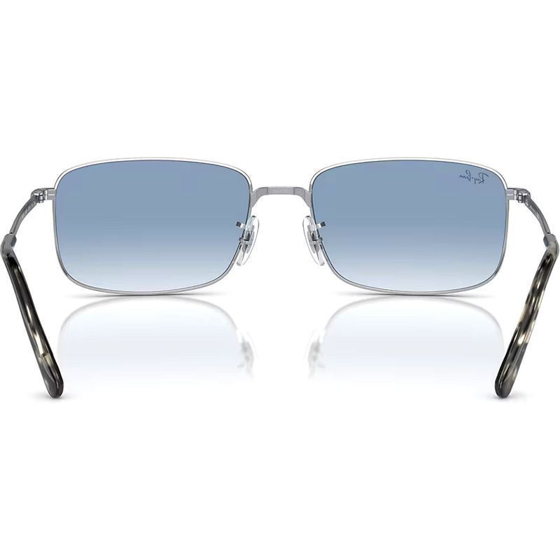 RB3717, Silver/Blue Gradient Glass Lenses 57 Eye Size