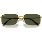 RB3717, Legend Gold/Green Glass Lenses 57 Eye Size