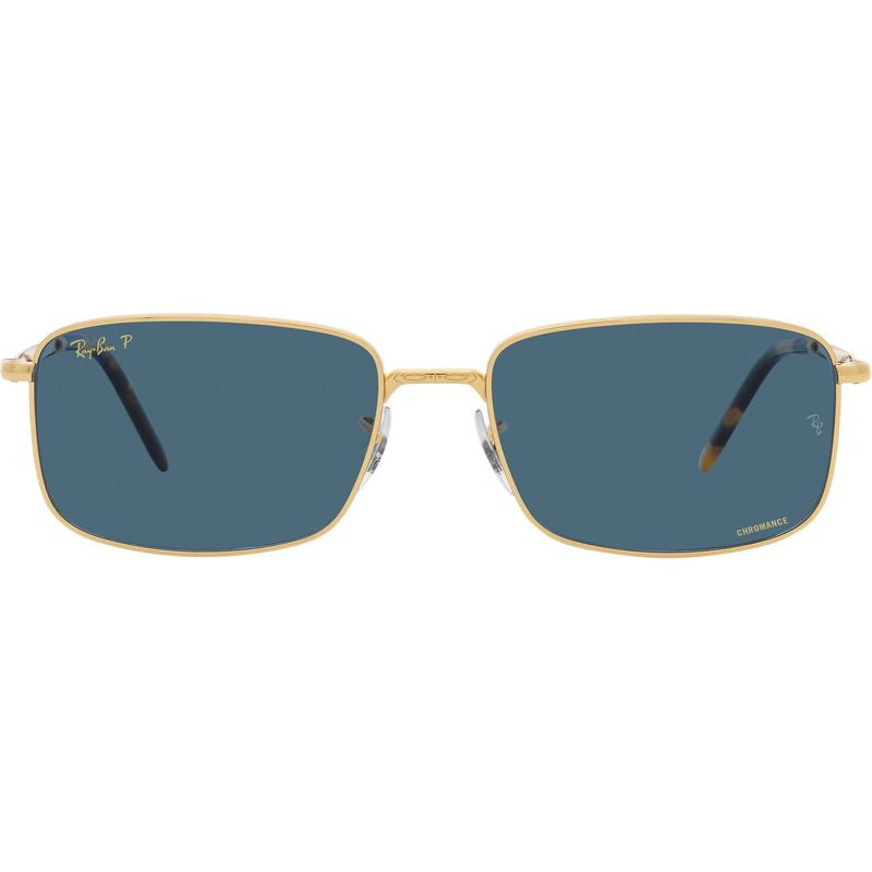 RB3717, Legend Gold/Blue Polarised Glass Lenses 57 Eye Size