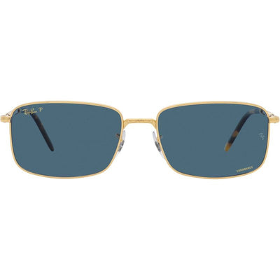 RB3717, Legend Gold/Blue Polarised Glass Lenses 57 Eye Size
