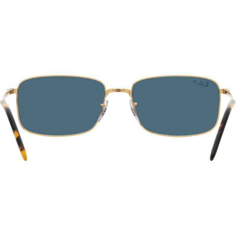 RB3717, Legend Gold/Blue Polarised Glass Lenses 57 Eye Size