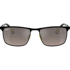 RB3726M, Black on Black/Grey Mirror Polarised Lenses