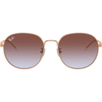 RB3727D, Rose Gold/Light Blue Violet Gradient Lenses