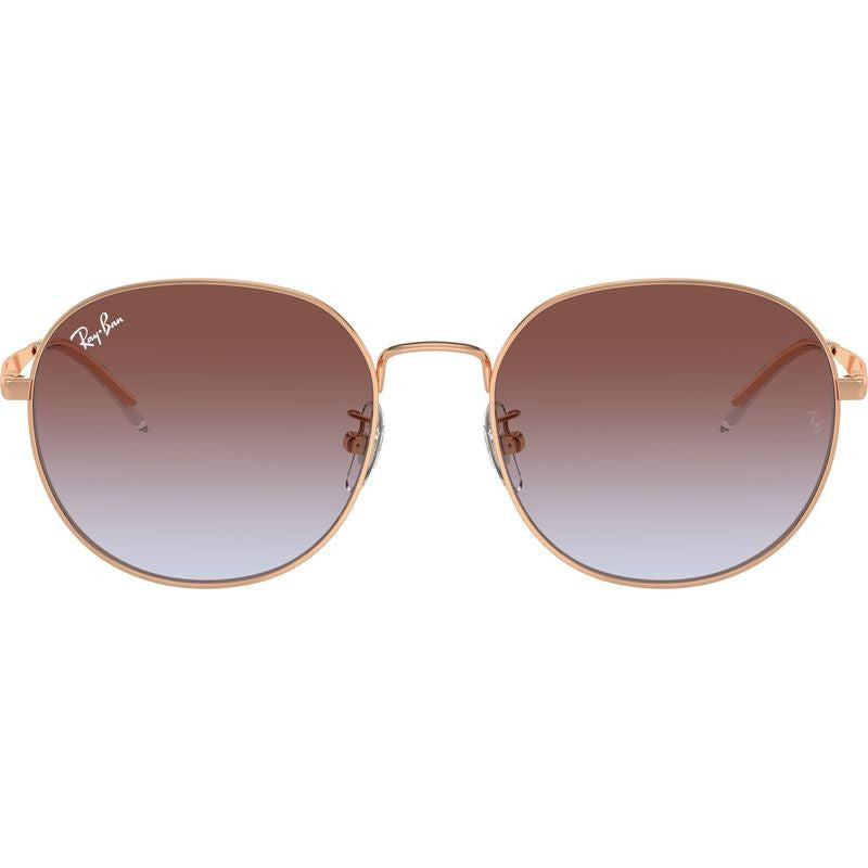 RB3727D, Rose Gold/Light Blue Violet Gradient Lenses