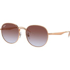 RB3727D, Rose Gold/Light Blue Violet Gradient Lenses