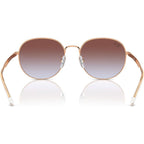 RB3727D, Rose Gold/Light Blue Violet Gradient Lenses