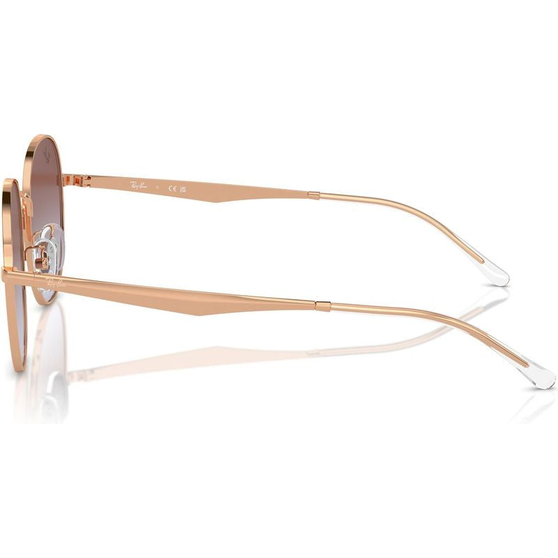 RB3727D, Rose Gold/Light Blue Violet Gradient Lenses