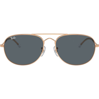 Bain Bridge RB3735, Rose Gold/Blue Glass Lenses 57 Eye Size