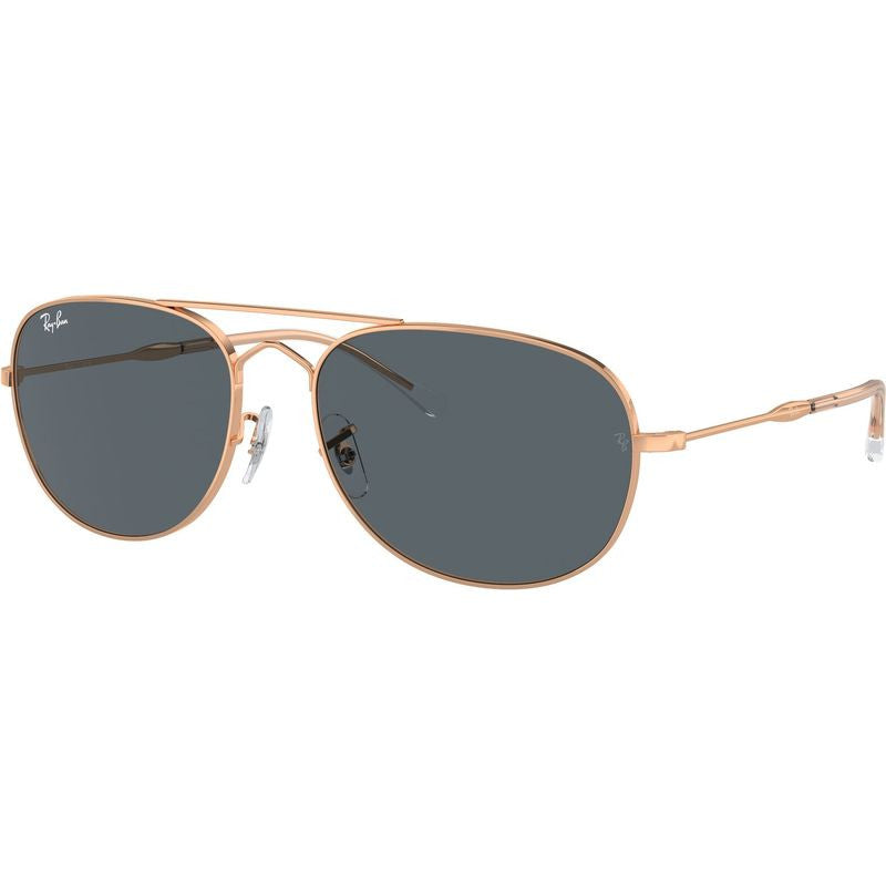 Bain Bridge RB3735, Rose Gold/Blue Glass Lenses 57 Eye Size