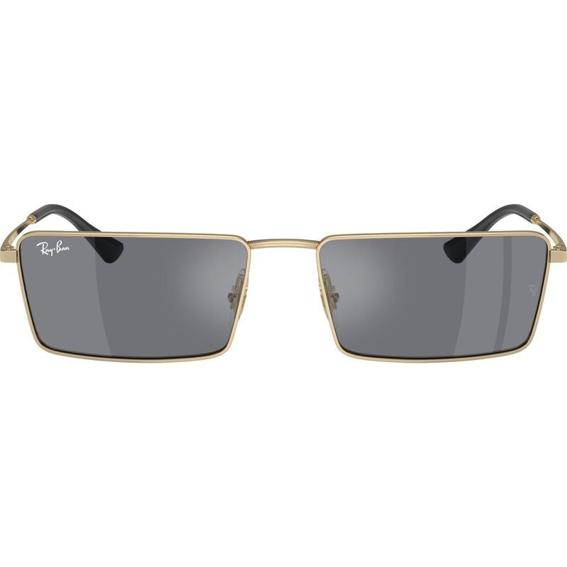 Emy RB3741, Light Gold/Dark Grey Silver Flash Mirror Lenses 59 Eye Size