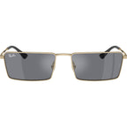 Emy RB3741, Light Gold/Dark Grey Silver Flash Mirror Lenses 59 Eye Size