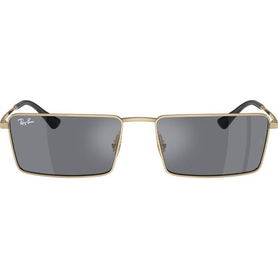 Emy RB3741, Light Gold/Dark Grey Silver Flash Mirror Lenses 59 Eye Size