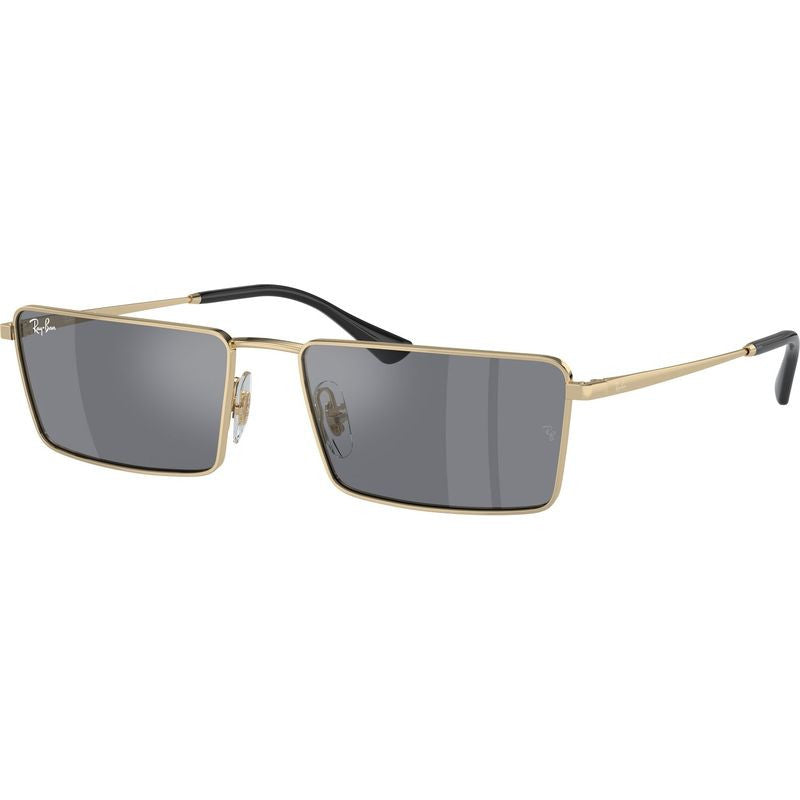 Emy RB3741, Light Gold/Dark Grey Silver Flash Mirror Lenses 59 Eye Size