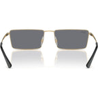 Emy RB3741, Light Gold/Dark Grey Silver Flash Mirror Lenses 59 Eye Size