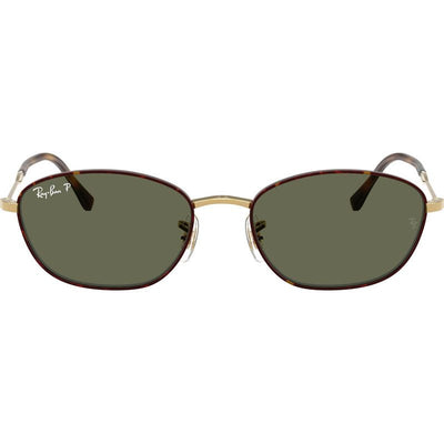 RB3749, Havana on Gold/Green Glass Polarised Lenses 55 Eye Size